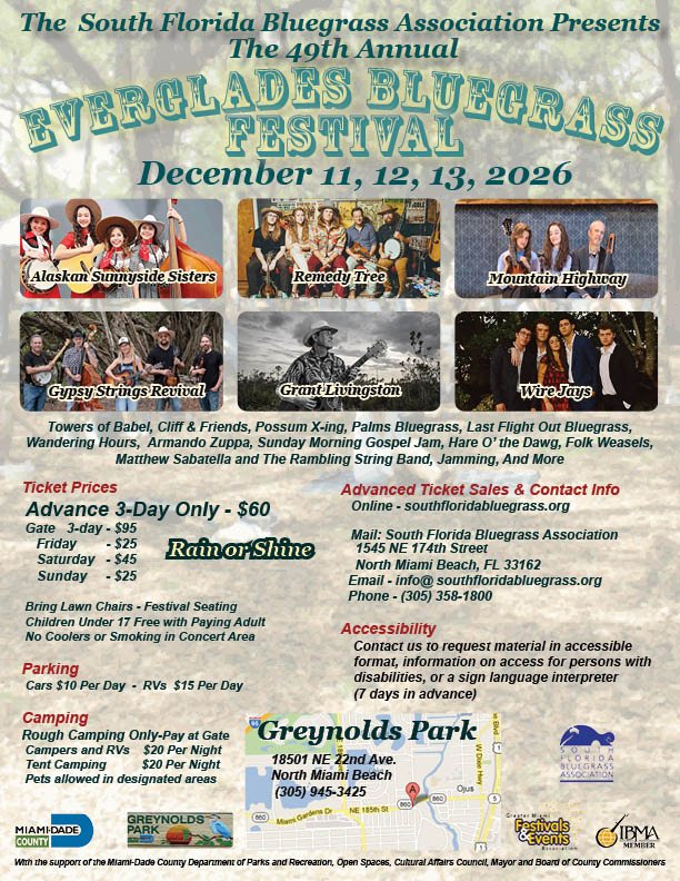 49th Annual Everglades Bluegrass Festival